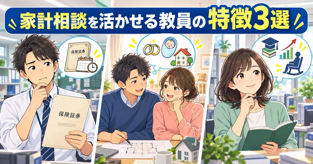 家計相談を活かせる教員の特徴3選