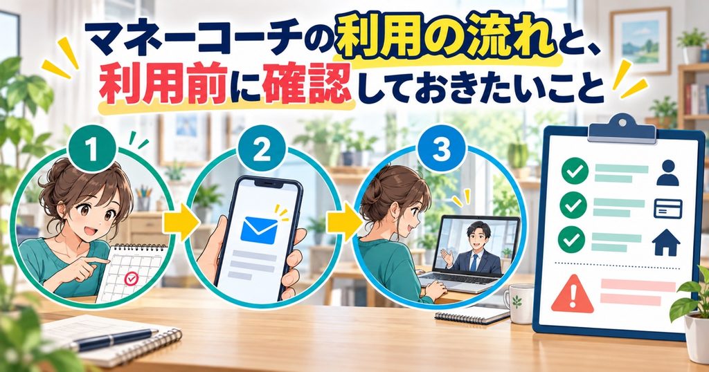 マネーコーチの利用の流れと、利用前に確認しておきたいこと